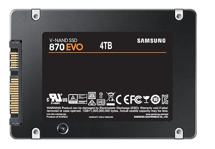 Samsung 870 EVO 2,5 pouces 4 To arrière