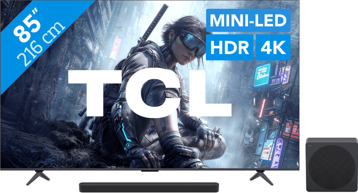 TCL QD Mini-led 85" T8D (2026) + TCL A65K Main Image