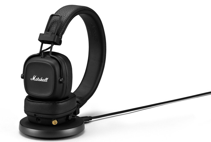 Marshall Major IV Zwart detail
