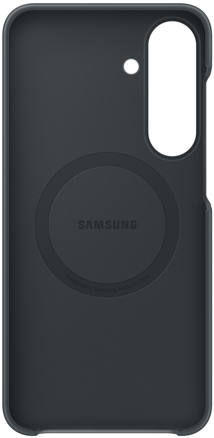 Samsung Galaxy S26 FE Siliconen Back Cover met Magneet Zwart voorkant