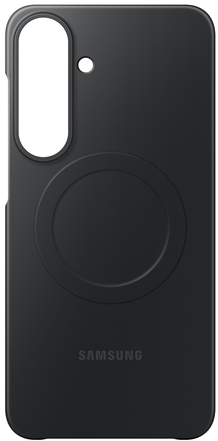 Samsung Galaxy S26 FE Siliconen Slim Back Cover met Magneet Zwart achterkant