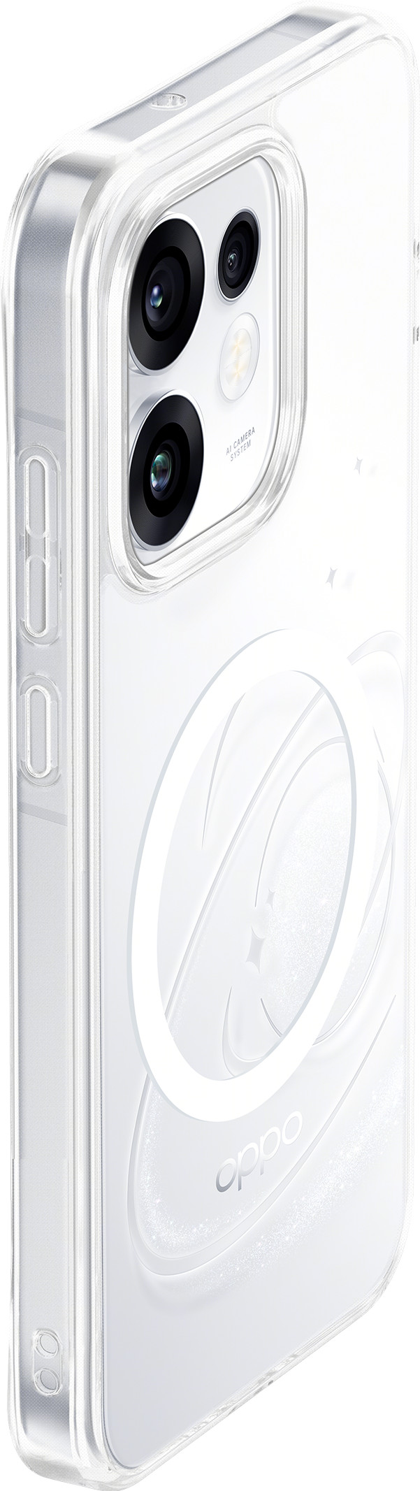 OPPO Reno16 / Reno16 Pro Back Cover avec Aimant Transparent arrière