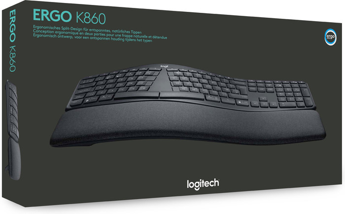 Logitech K860 Ergonomisch Draadloos Toetsenbord Azerty + Logitech MX Master 3S null