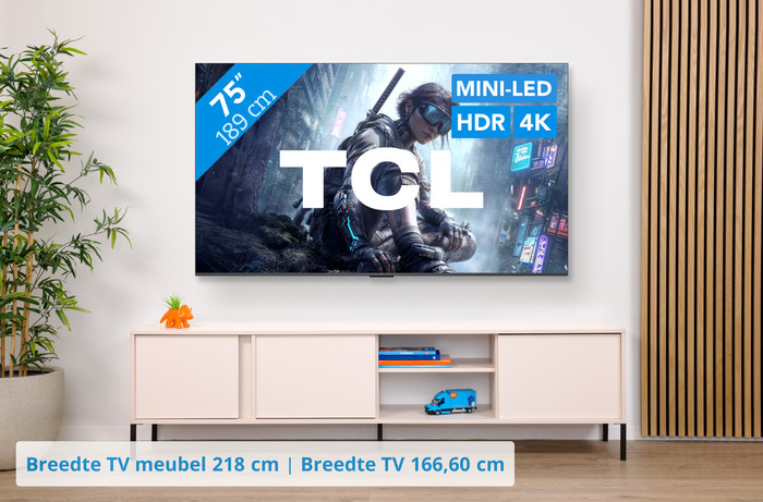 TCL QD Mini-led 75" T8D (2026) visual Coolblue 1
