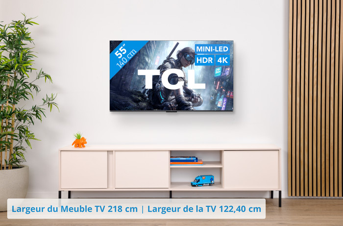 TCL QD Mini-LED 55" T8D (2026) visuel Coolblue 1