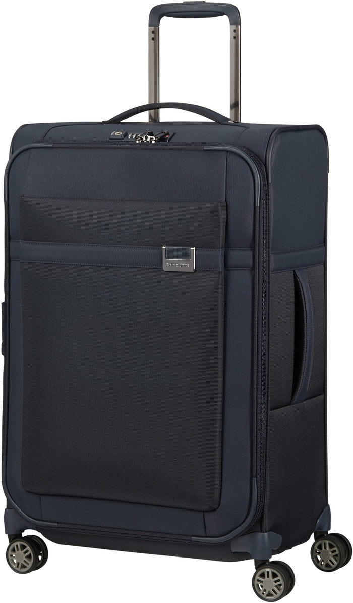 Samsonite Airea Spinner Expandable 67cm Blue voorkant