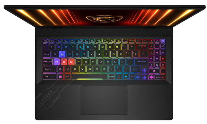 MSI Crosshair A16 HX D8WFKG-006BE Azerty bovenkant