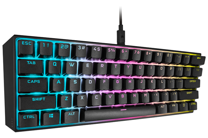 Corsair K65 RGB Mini Mechanisch Gaming Toetsenbord Cherry MX Red Azerty null