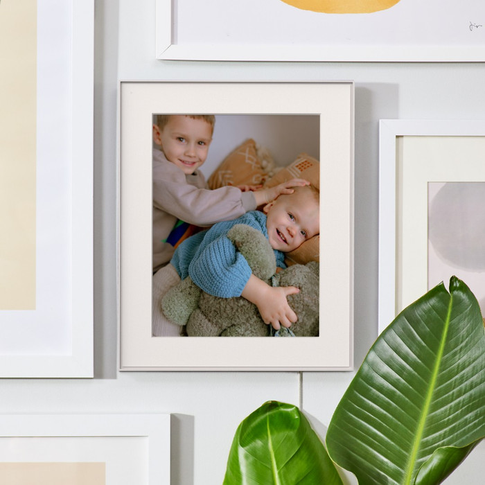 Aura Frames Walden Blanc produit à l'usage