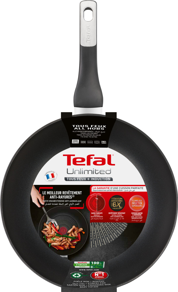 Tefal Unlimited Wokpan 28 cm verpakking