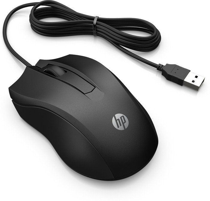 HP 100 Souris Filaire côté gauche