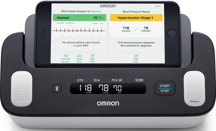 Omron Complete + ECG Recorder avant