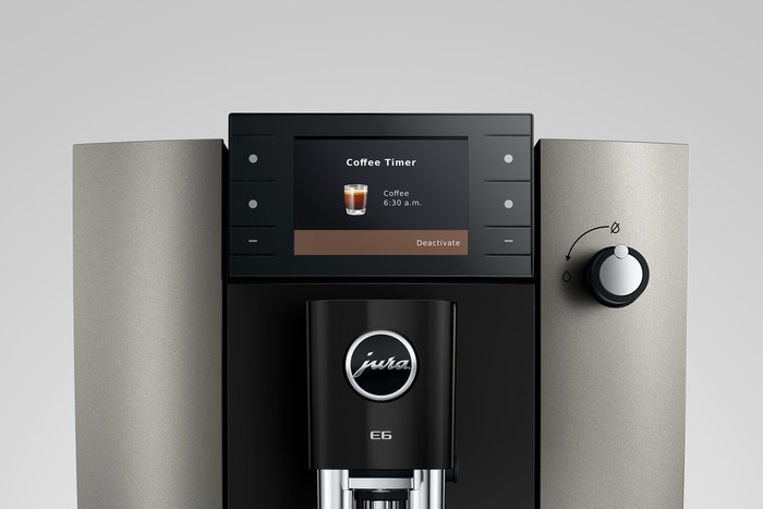 JURA E6 Dark Inox (ED) detail