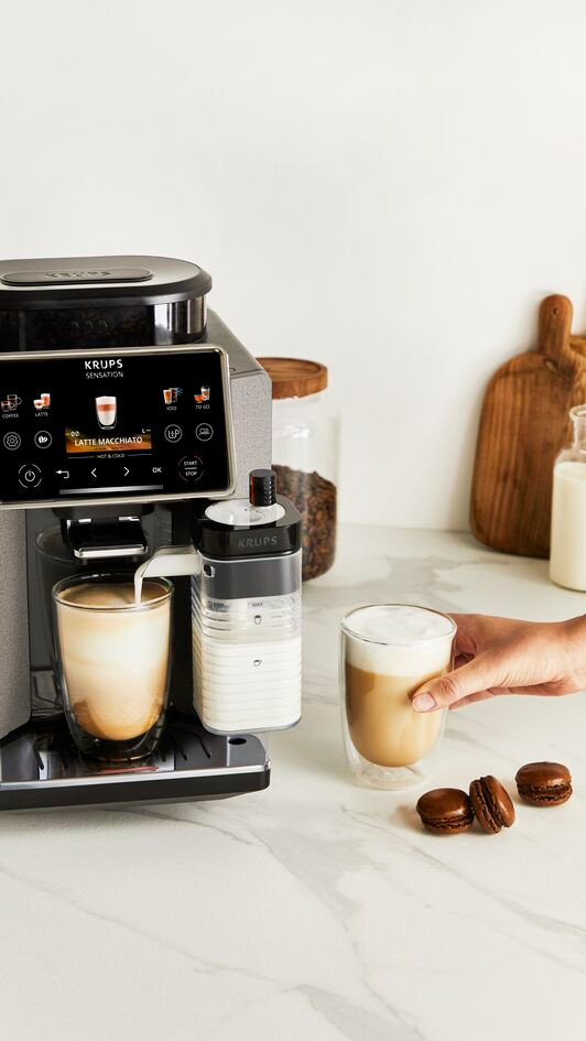 Krups Sensation Elite EA917E product in gebruik