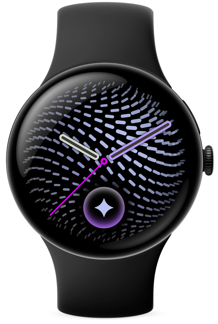 Google Pixel Watch 5 Zwart 45mm voorkant