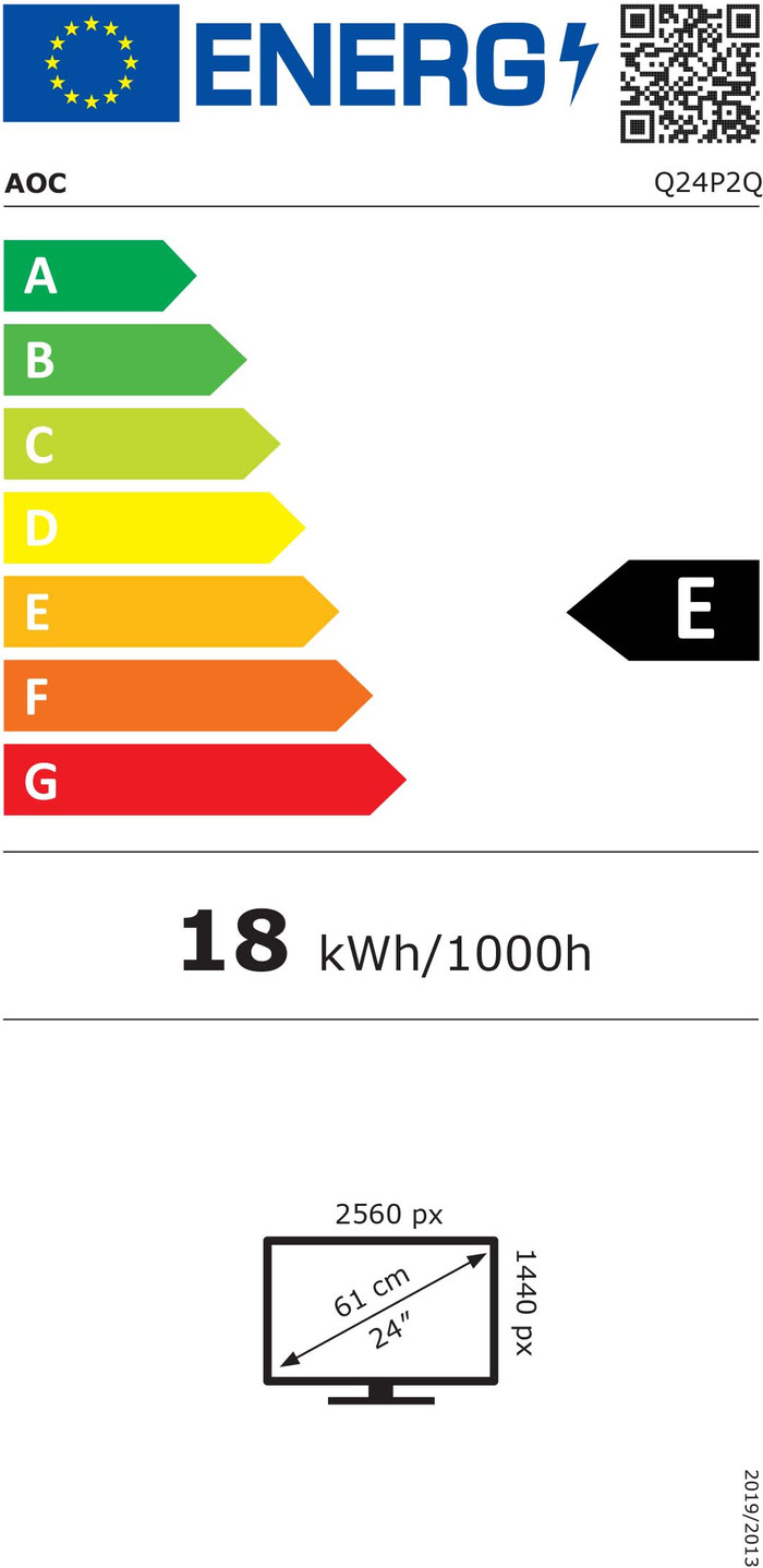 AOC Q24P2Q energy label