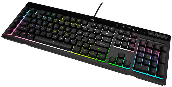 Corsair K55 RGB Pro XT Gaming Keyboard AZERTY left side