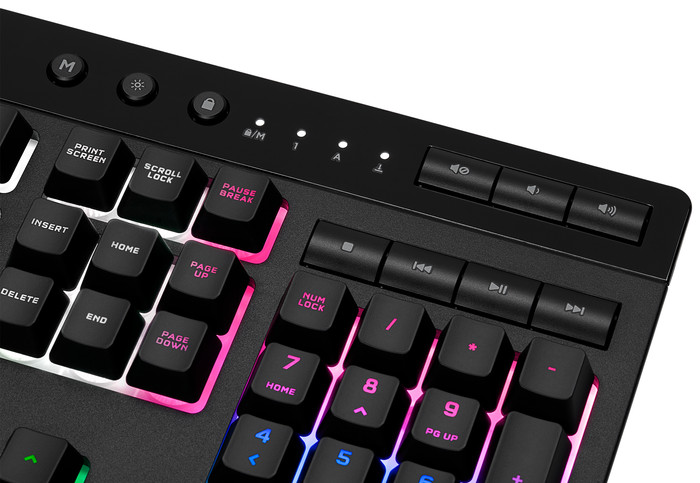 Corsair K55 RGB Pro XT Gaming Keyboard AZERTY detail