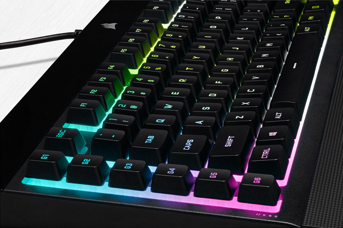 Corsair K55 RGB Pro XT Gaming Keyboard AZERTY detail