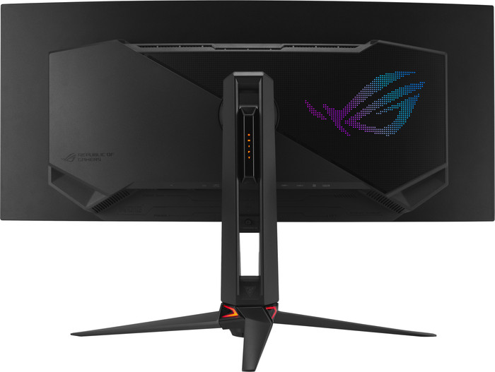ASUS ROG Swift PG34WCDN QD-OLED Curved achterkant