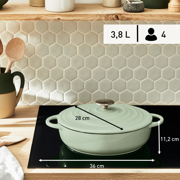 Tefal LOV Lage Braadpan 28 cm Groen null