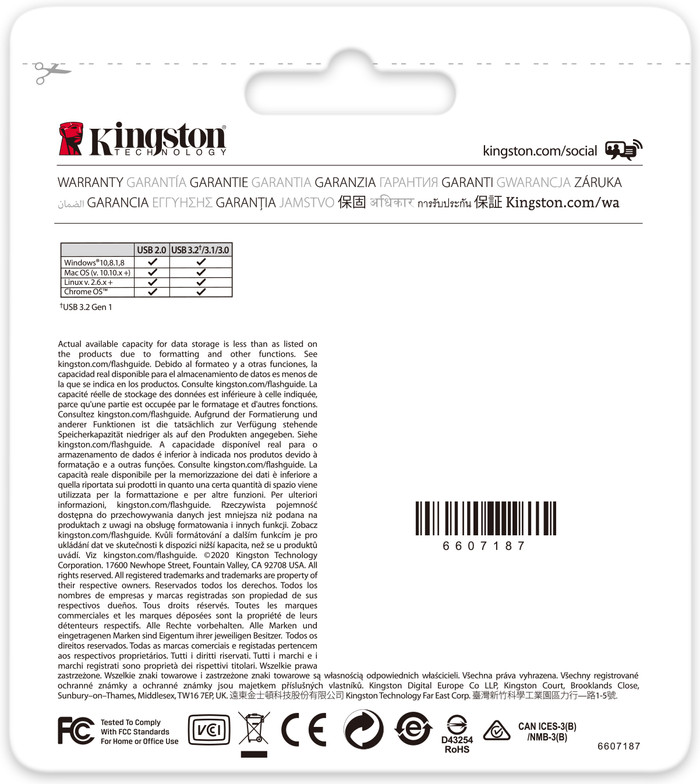 Kingston DataTraveler Kyson 128 Go null