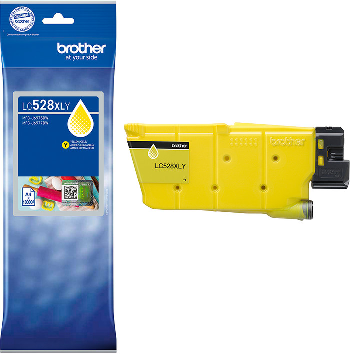 Brother LC-528 XL cartridge geel verpakking