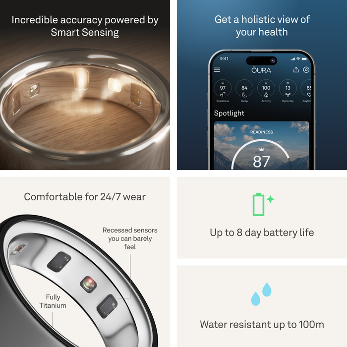 Oura Ring 4 Size 15 Gray visual supplier