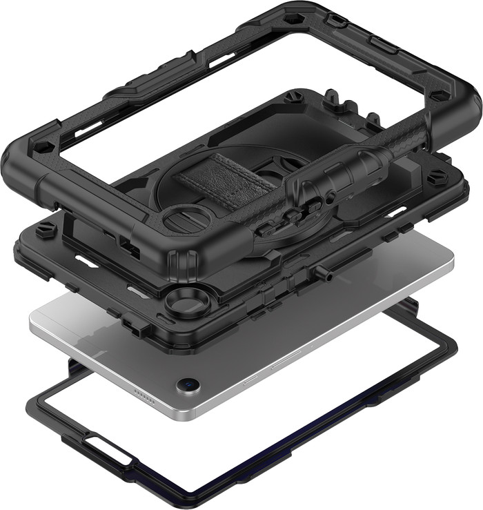 Just in Case Samsung Galaxy Tab A11 Plus Shockproof Case Zwart binnenkant
