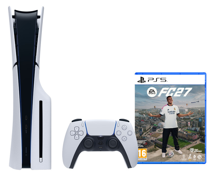 PlayStation 5 Slim Disc Edition + EA Sports FC 27 Main Image