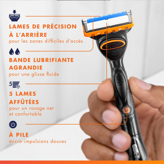 Gillette Fusion5 Power + 17 recharges de rasoir visuel fournisseur