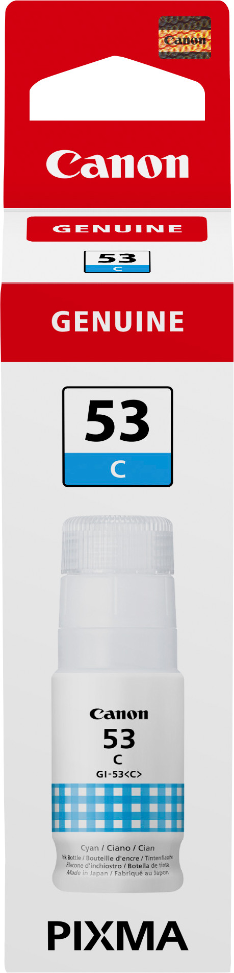 Canon GI-53 Inktflesje Cyaan verpakking