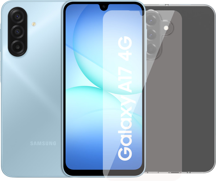 Samsung Galaxy A17 128GB Blue 4G + Accessory Pack Main Image