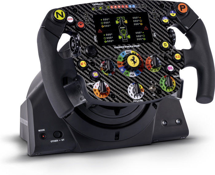 Thrustmaster T300 RS GT + Ferrari SF1000 Wheel Add-On left side
