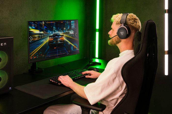Vortech Essential Gamestoel Zwart product in gebruik