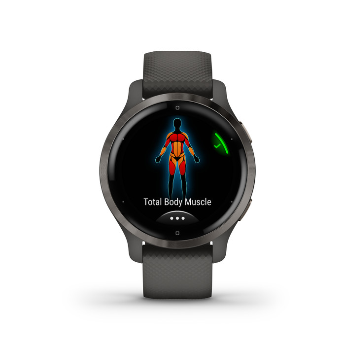Garmin Venu 2S Grijs + Garmin Index S2 Smart - Zwart null