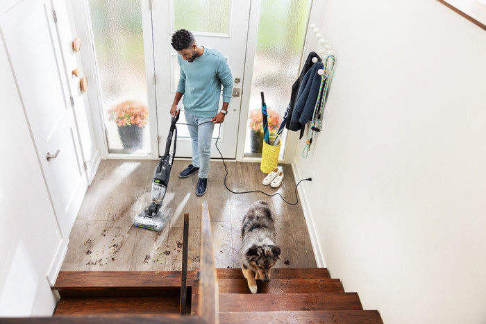 Bissell CrossWave Hydrosteam PET Pro produit à l'usage