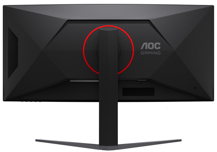 AOC G4 CU34G4CA Curved achterkant