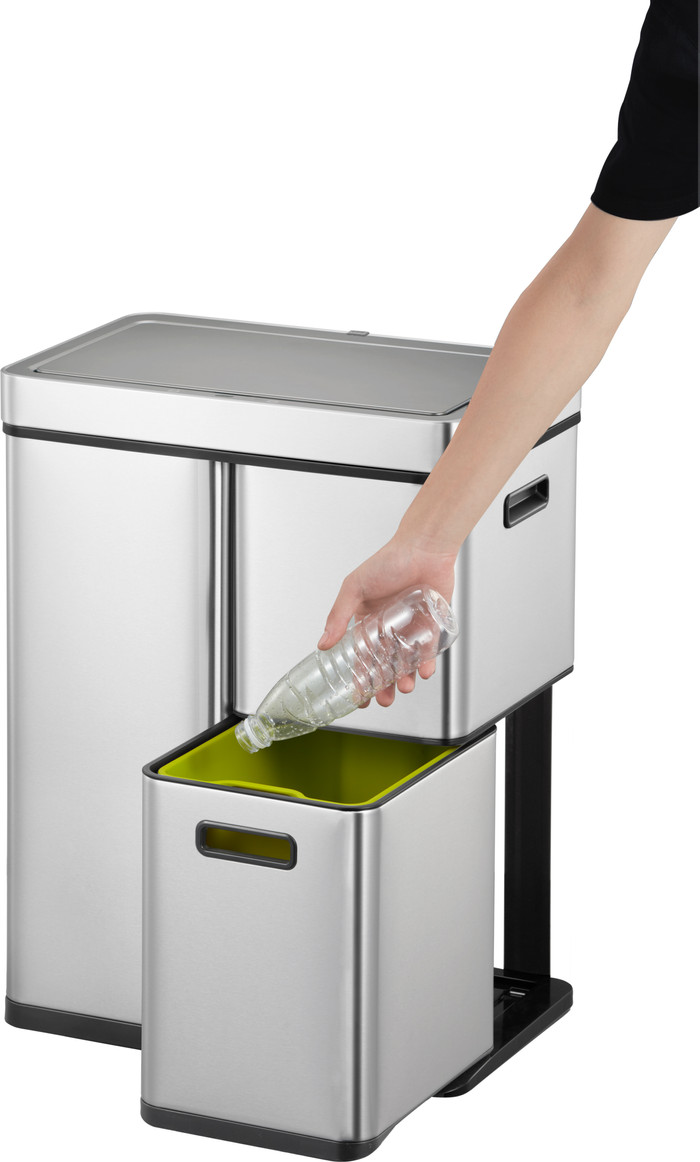 EKO Mirage Plus Sensor 30 + 2 x 15 Litres Inox Mat produit à l'usage