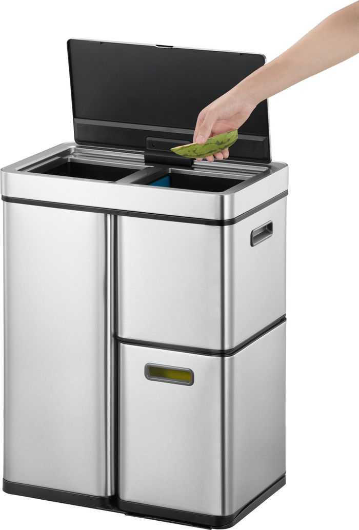 EKO Mirage Plus Sensor 30 + 2 x 15 Litres Inox Mat produit à l'usage