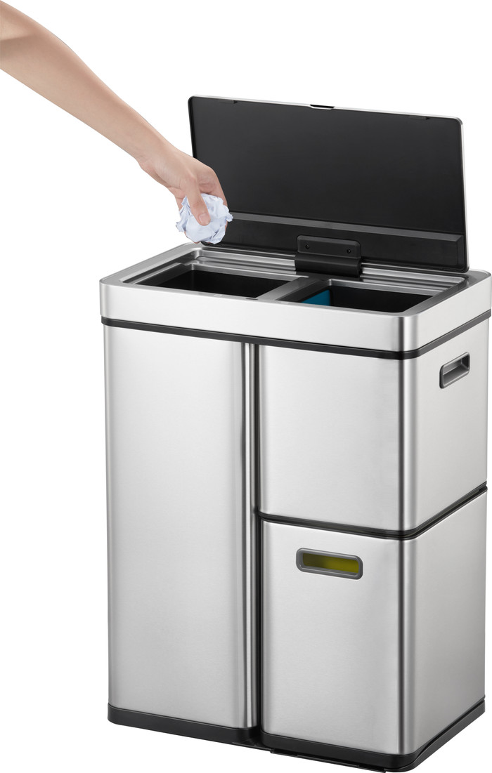 EKO Mirage Plus Sensor 30 + 2 x 15 Litres Inox Mat produit à l'usage