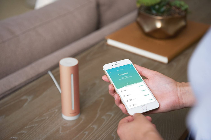 Netatmo Smart Indoor CO2 Monitor product in use