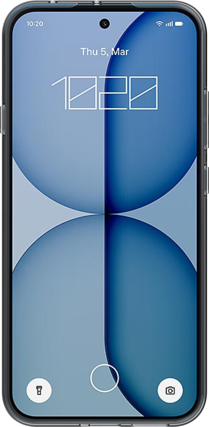 Just in Case KickLite Nothing Phone (4a) Back Cover Transparant voorkant
