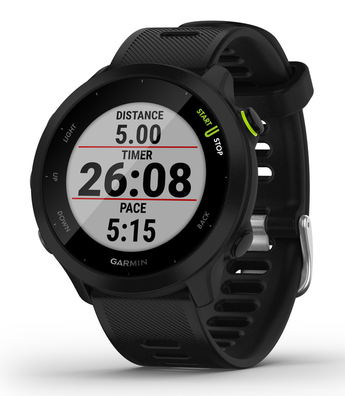 Garmin Forerunner 55 Zwart rechterkant