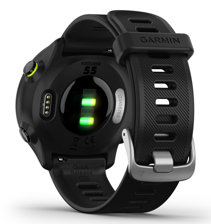 Garmin Forerunner 55 Zwart achterkant