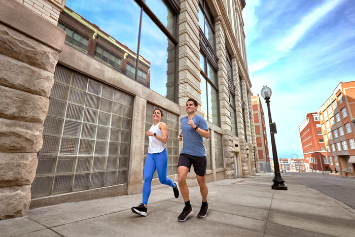 Garmin Forerunner 55 Zwart product in gebruik