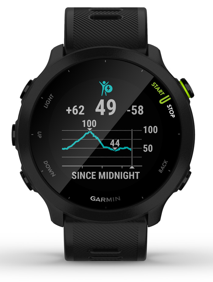 Garmin Forerunner 55 Zwart voorkant