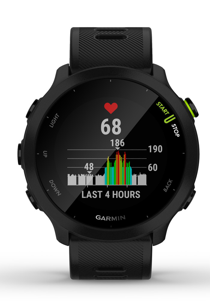 Garmin Forerunner 55 Zwart voorkant