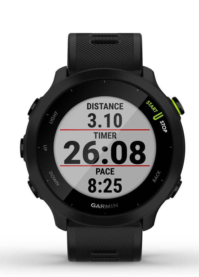 Garmin Forerunner 55 Zwart voorkant