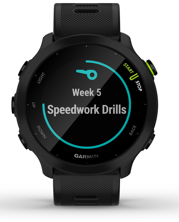 Garmin Forerunner 55 Zwart voorkant